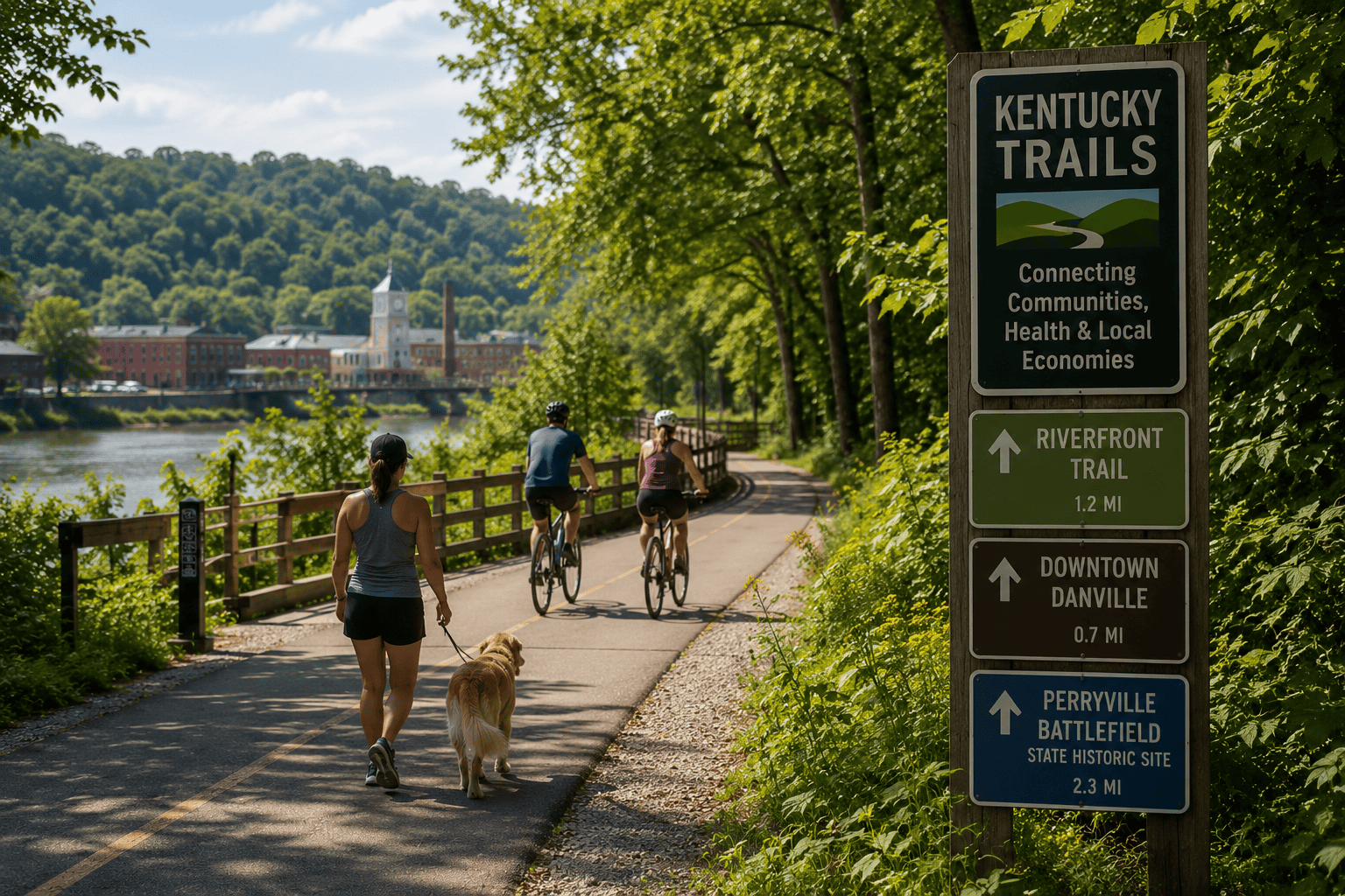 Bike Walk Kentucky Blog about Kentucky Trails connecting communities, health and local economies
