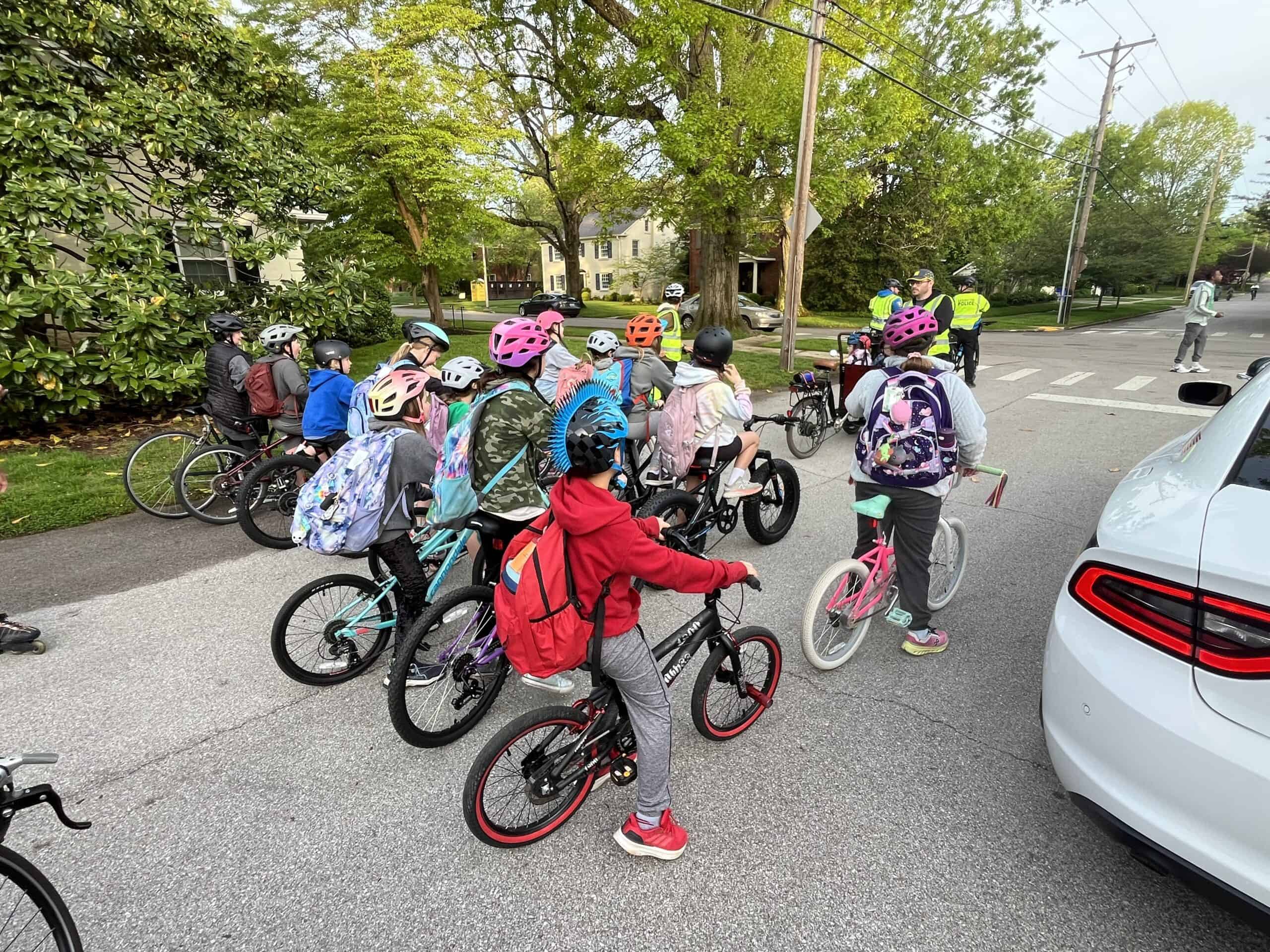 Bike Walk Kentucky Community Feature About Ashland Elementary Bike Bus in Lexington Kentucky