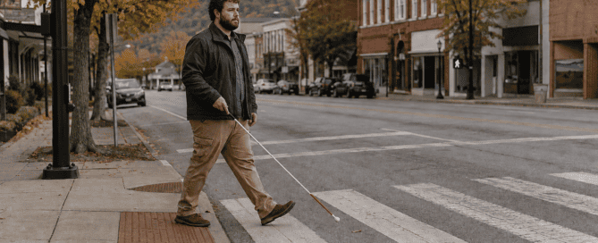 White Cane Awareness Day reminds us that accessible sidewalks, predictable crossings and drivers who yield are essential to independent mobility.